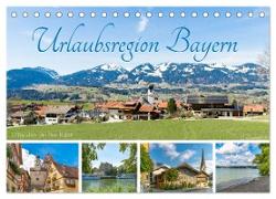 Urlaubsregion Bayern (Tischkalender 2024 DIN A5 quer), CALVENDO Monatskalender