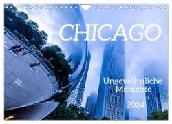 CHICAGO Ungewöhnliche Momente (Wandkalender 2024 DIN A4 quer), CALVENDO Monatskalender