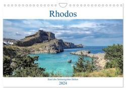 Rhodos - Insel des Sonnengottes Helios (Wandkalender 2024 DIN A4 quer), CALVENDO Monatskalender