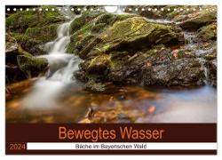 Bewegtes Wasser (Wandkalender 2024 DIN A4 quer), CALVENDO Monatskalender