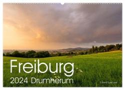 Freiburg, Drumherum (Wandkalender 2024 DIN A2 quer), CALVENDO Monatskalender