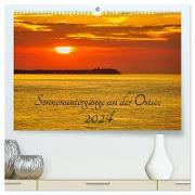 Sonnenuntergänge an der Ostsee (hochwertiger Premium Wandkalender 2024 DIN A2 quer), Kunstdruck in Hochglanz