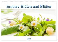 essbare Blüten und Blätter (Wandkalender 2024 DIN A2 quer), CALVENDO Monatskalender