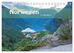 Norwegen in Bildern (Tischkalender 2024 DIN A5 quer), CALVENDO Monatskalender
