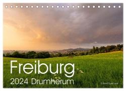 Freiburg, Drumherum (Tischkalender 2024 DIN A5 quer), CALVENDO Monatskalender