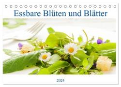 essbare Blüten und Blätter (Tischkalender 2024 DIN A5 quer), CALVENDO Monatskalender