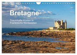 Bretagne Traumhafte Küsten in Frankreichs Nordwesten (Wandkalender 2024 DIN A4 quer), CALVENDO Monatskalender