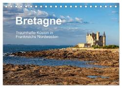 Bretagne Traumhafte Küsten in Frankreichs Nordwesten (Tischkalender 2024 DIN A5 quer), CALVENDO Monatskalender