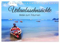 Urlaubssehnsüchte - Bilder zum Träumen (Tischkalender 2024 DIN A5 quer), CALVENDO Monatskalender