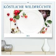 KÖSTLICHE WILDFRÜCHTE (hochwertiger Premium Wandkalender 2024 DIN A2 quer), Kunstdruck in Hochglanz