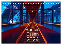 Buntes Essen 2024 (Tischkalender 2024 DIN A5 quer), CALVENDO Monatskalender