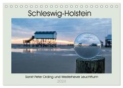Schleswig-Holstein (Tischkalender 2024 DIN A5 quer), CALVENDO Monatskalender