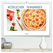 Köstlicher Rhabarber (hochwertiger Premium Wandkalender 2024 DIN A2 quer), Kunstdruck in Hochglanz