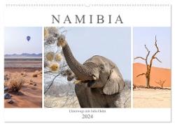 Namibia - unterwegs mit Julia Hahn (Wandkalender 2024 DIN A2 quer), CALVENDO Monatskalender