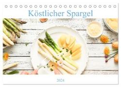 Köstlicher Spargel (Tischkalender 2024 DIN A5 quer), CALVENDO Monatskalender