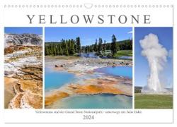 Yellowstone und der Grand Teton Nationalpark - unterwegs mit Julia Hahn (Wandkalender 2024 DIN A3 quer), CALVENDO Monatskalender