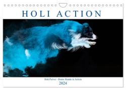 Holi Action (Wandkalender 2024 DIN A4 quer), CALVENDO Monatskalender