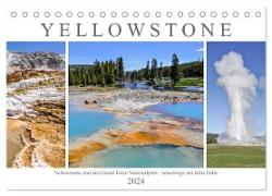Yellowstone und der Grand Teton Nationalpark - unterwegs mit Julia Hahn (Tischkalender 2024 DIN A5 quer), CALVENDO Monatskalender