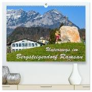 Unterwegs im Bergsteigerdorf Ramsau (hochwertiger Premium Wandkalender 2024 DIN A2 quer), Kunstdruck in Hochglanz
