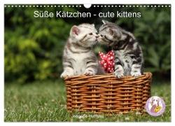 Süße Kätzchen - cute kittens (Wandkalender 2024 DIN A3 quer), CALVENDO Monatskalender