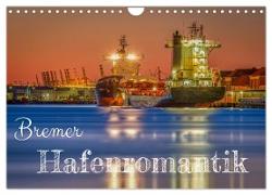 Bremer Hafenromantik (Wandkalender 2024 DIN A4 quer), CALVENDO Monatskalender