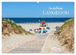 Inselliebe Langeoog (Wandkalender 2024 DIN A2 quer), CALVENDO Monatskalender