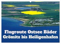 Flugroute Ostsee Bäder (Wandkalender 2024 DIN A2 quer), CALVENDO Monatskalender