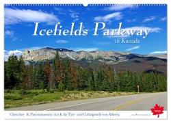 Icefields Parkway in Kanada (Wandkalender 2024 DIN A2 quer), CALVENDO Monatskalender
