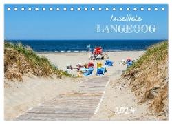 Inselliebe Langeoog (Tischkalender 2024 DIN A5 quer), CALVENDO Monatskalender