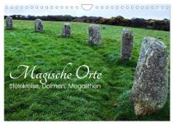 Magische Orte - Steinkreise, Dolmen, Megalithen (Wandkalender 2024 DIN A4 quer), CALVENDO Monatskalender