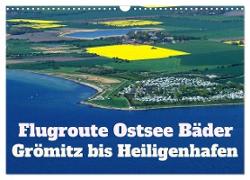 Flugroute Ostsee Bäder (Wandkalender 2024 DIN A3 quer), CALVENDO Monatskalender