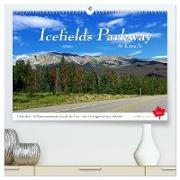 Icefields Parkway in Kanada (hochwertiger Premium Wandkalender 2024 DIN A2 quer), Kunstdruck in Hochglanz
