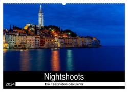 Nightshoots - Die Faszination des Lichts (Wandkalender 2024 DIN A2 quer), CALVENDO Monatskalender