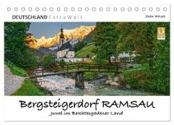 Bergsteigerdorf RAMSAU - Juwel im Berchtesgadener Land (Tischkalender 2024 DIN A5 quer), CALVENDO Monatskalender