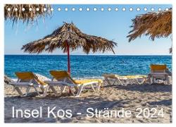 Insel Kos - Strände 2024 (Tischkalender 2024 DIN A5 quer), CALVENDO Monatskalender