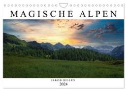 Magische Alpen (Wandkalender 2024 DIN A4 quer), CALVENDO Monatskalender