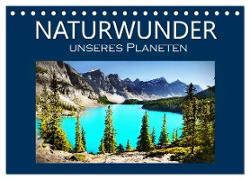 Naturwunder unseres Planeten (Tischkalender 2024 DIN A5 quer), CALVENDO Monatskalender