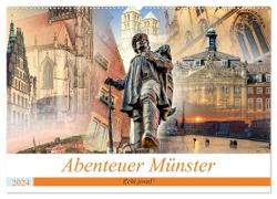 Abenteuer Münster - Echt jovel! (Wandkalender 2024 DIN A2 quer), CALVENDO Monatskalender