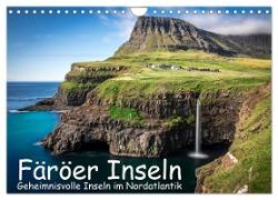 Färöer Inseln - Geheimnisvolle Inseln im Nordatlantik (Wandkalender 2024 DIN A4 quer), CALVENDO Monatskalender