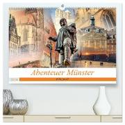 Abenteuer Münster - Echt jovel! (hochwertiger Premium Wandkalender 2024 DIN A2 quer), Kunstdruck in Hochglanz