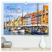 Kopenhagen - Die wundervolle Hafenstadt (hochwertiger Premium Wandkalender 2024 DIN A2 quer), Kunstdruck in Hochglanz