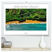 Malerisches Hawaii (hochwertiger Premium Wandkalender 2024 DIN A2 quer), Kunstdruck in Hochglanz