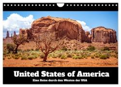 United States of America - Eine Reise durch den Westen der USA (Wandkalender 2024 DIN A4 quer), CALVENDO Monatskalender