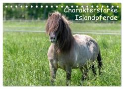 Charakterstarke Islandpferde (Tischkalender 2024 DIN A5 quer), CALVENDO Monatskalender