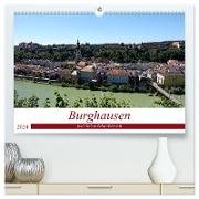 Burghausen und Salzachdurchbruch (hochwertiger Premium Wandkalender 2024 DIN A2 quer), Kunstdruck in Hochglanz