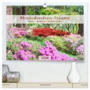 Rhododendren-Träume, Blüten, Romantik, Azaleen, Edel (hochwertiger Premium Wandkalender 2024 DIN A2 quer), Kunstdruck in Hochglanz