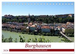 Burghausen und Salzachdurchbruch (Tischkalender 2024 DIN A5 quer), CALVENDO Monatskalender