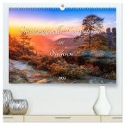 Stimmungsvolle Landschaften in Sachsen 2024 (hochwertiger Premium Wandkalender 2024 DIN A2 quer), Kunstdruck in Hochglanz