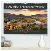 NAMIBIA ¿ Lebensader Wasser (hochwertiger Premium Wandkalender 2024 DIN A2 quer), Kunstdruck in Hochglanz