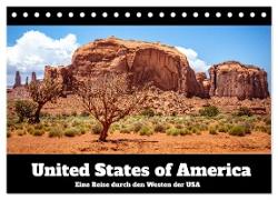 United States of America - Eine Reise durch den Westen der USA (Tischkalender 2024 DIN A5 quer), CALVENDO Monatskalender